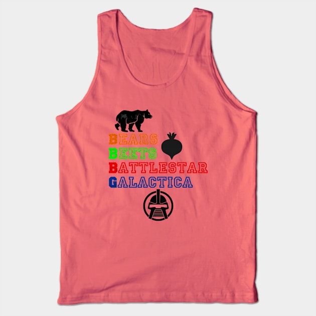 Bears Beets Battlestar Galactica Tank Top by Cartel